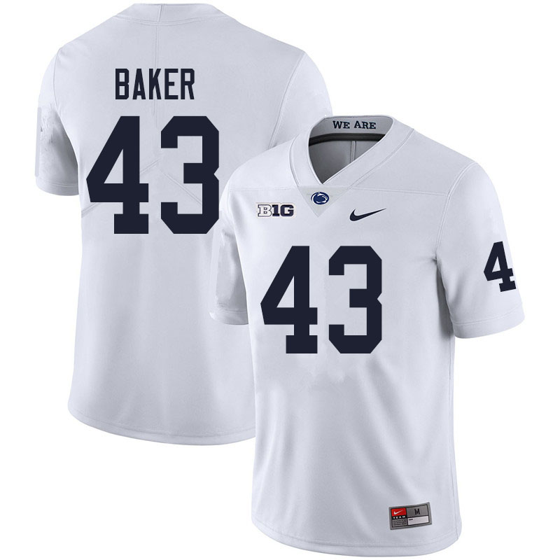 Men #43 Trevor Baker Penn State Nittany Lions College Football Jerseys Sale-White - Click Image to Close